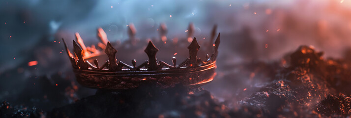 golden crown on the water