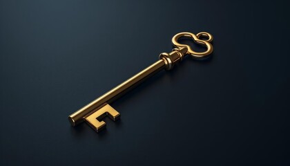 A luxury real estate agency logo with a minimalist house design incorporated into a golden key
