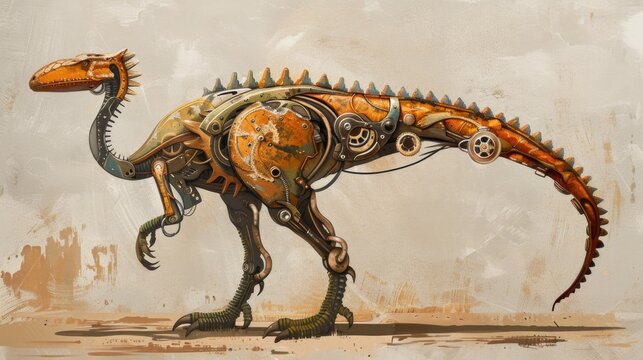 Steampunk Deinocheirus.