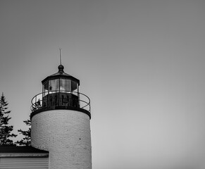 Dusk at Maine's Mt Desert Island Bass Harbor Lighthouse