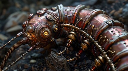 Fototapeta premium Steampunk Earthworm