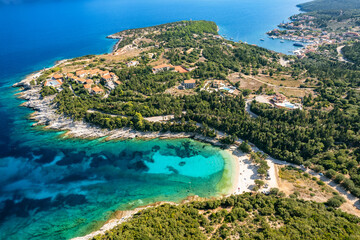 Emplisi bay near Fiskardo town, Kefalonia island, Ionian sea, Greece