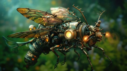 Fototapeta premium Steampunk Glowworm