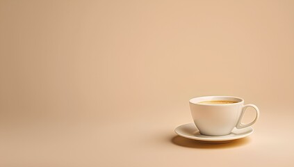 A cup of coffee with space to copy an image on a black background.