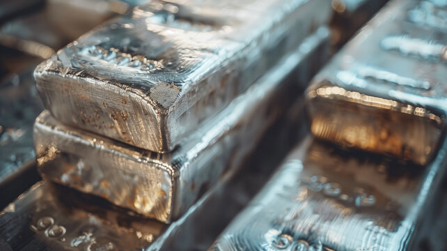 Stacked Silver Bullion: An Up-Close Look at the Shine