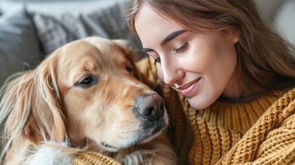 Person Spending Quality Time with Pets in a Distraction-Free Environment