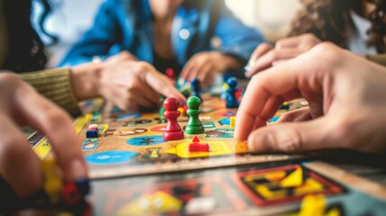 Board Game Night with Friends and Family, Screen-Free Fun