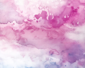 Pink watercolor background transparent
