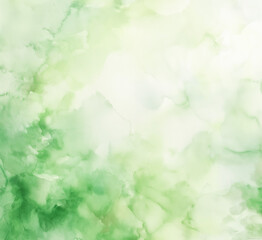 Fototapeta premium Watercolor green paint on transparent background