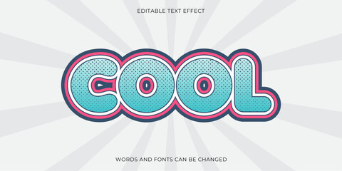 Vector Cool Editable Text Effect