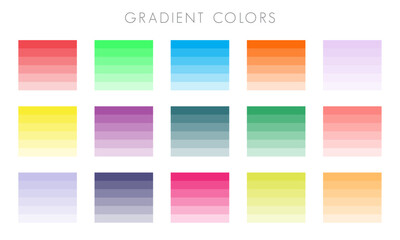 Vector Gradient Color Pallete Collection