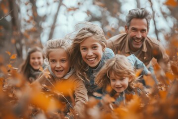 Fototapeta premium Celebrating families: an ode to love and connection on fathers day, mothers day, and parents day, capturing moments of joy, unity, and gratitude in the tapestry of family life.