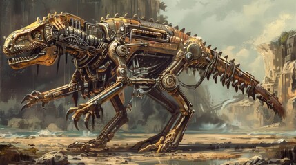  Steampunk Suchomimus