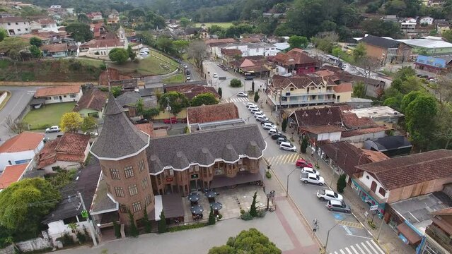Aerial view of Santo Ant&ocirc;nio do Pinhal - S&atilde;o Paulo, Brazil