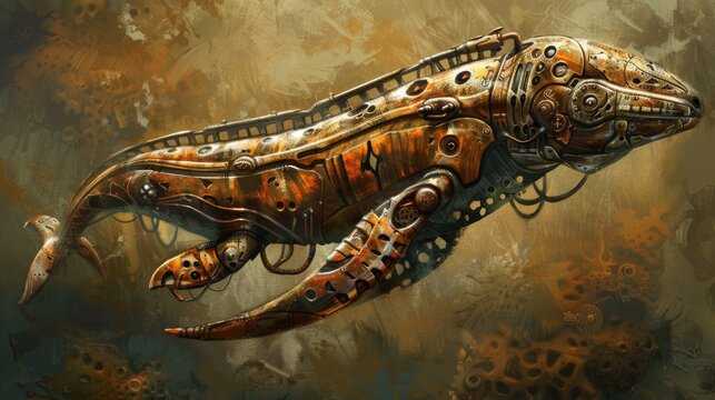 Steampunk Tylosaurus