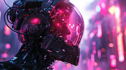 A biopunk game character.