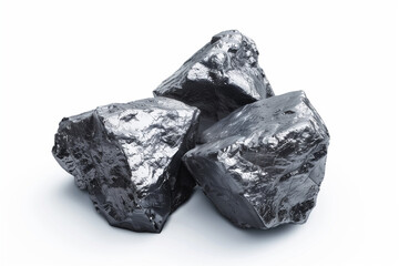 Lanthanum isolated on white background