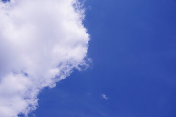 beautiful blue sky with clouds background