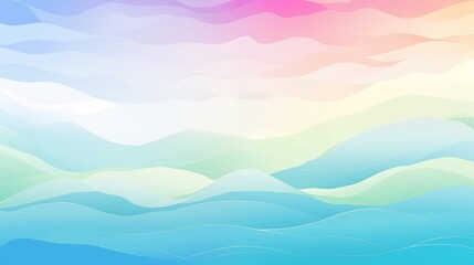 Pastel Gradient Abstract Waves Background with Flowing Lines