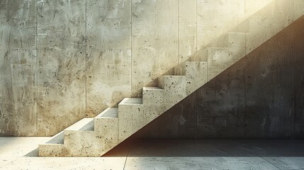 Create a striking desktop wallpaper featuring a minimalistic abstract architecture concept. Use...