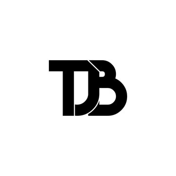 tjb typography letter monogram logo design
