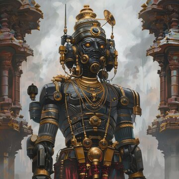 The sci-fi cyborg god Ayyappa