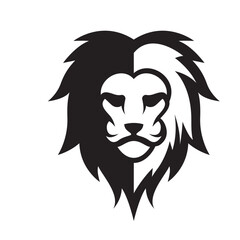Elegant and dignified lion head logo design
