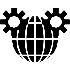 Globe Grid Icon