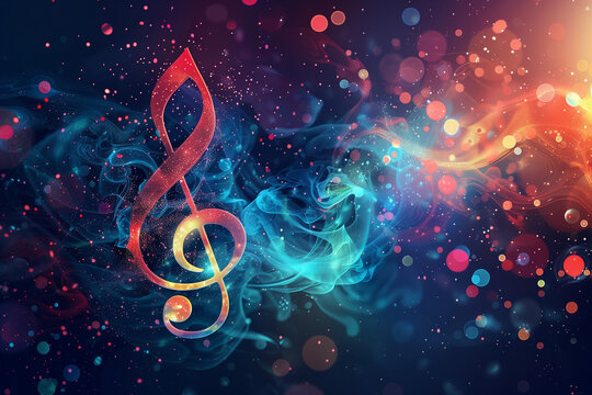 music background with notes