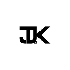 tjk lettering initial monogram logo design