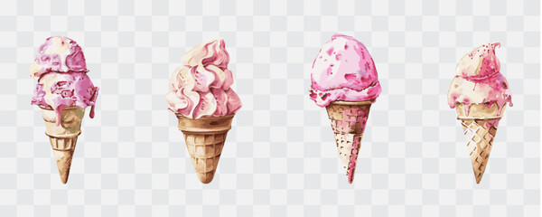 Ice cream isolated graphic transparent