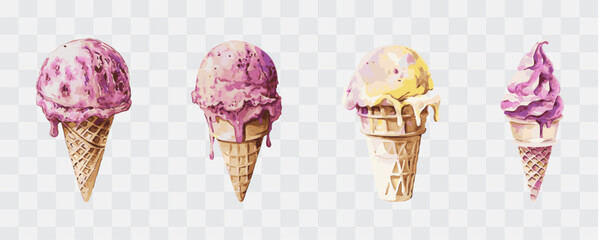 Ice cream isolated graphic transparent
