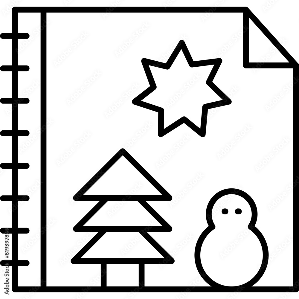 Canvas Prints christmas notes icon