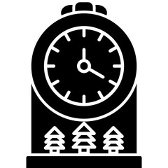 Christmas Clock Icon