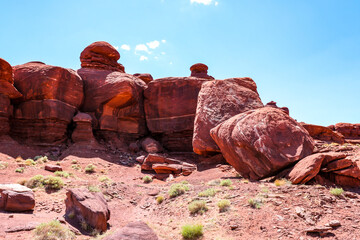 Rock formations near Shafer Trail Road.