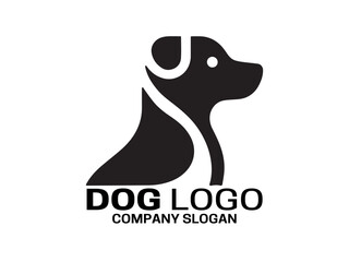 Dog Head Logo Design Icon Symbol Vector Template