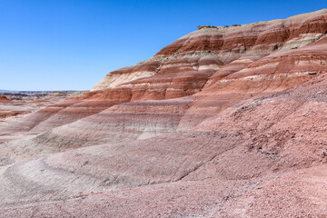 Otherworldly scenery at the Bentonite Hills in Utah.