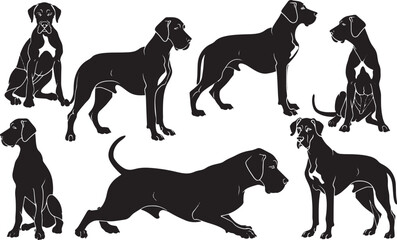 Dalmatian vector silhouette