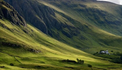 schottische, irische küste, cinematischer panoramablick, Steilküste mit atembraubenden Meerblick