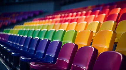 Obraz premium Chair of the stadium environment.