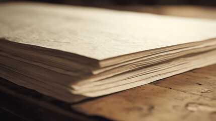 Mock up for design Blank sheets of paper on light background. Generative AI