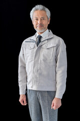 シニア男性　ビジネス　作業服