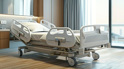 Hospital bed .Concept for health insurance
