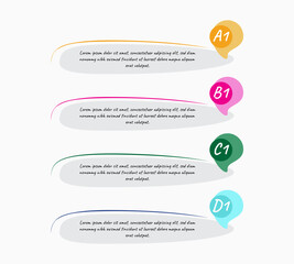 Point presentation infographic design