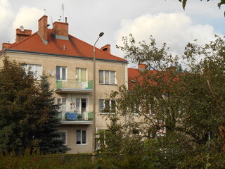 Old apartment blocks from before World War II. Wroclaw, Poland.