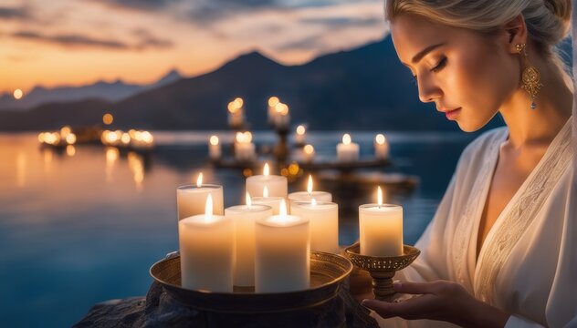 Gl&auml;ubige Menschen, and&auml;chtig, betend, hoffnungsvoll, meditativ