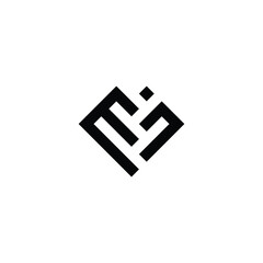 letter M and n square mpel logo symbol vector