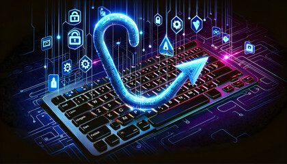 background with glowing bulbs