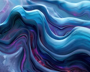 Obraz premium Abstract ocean of flowing curves