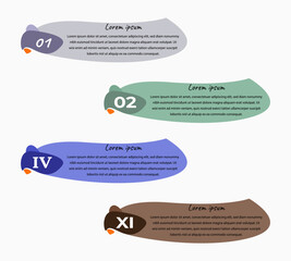 Tittle Presentation infographic Modern design